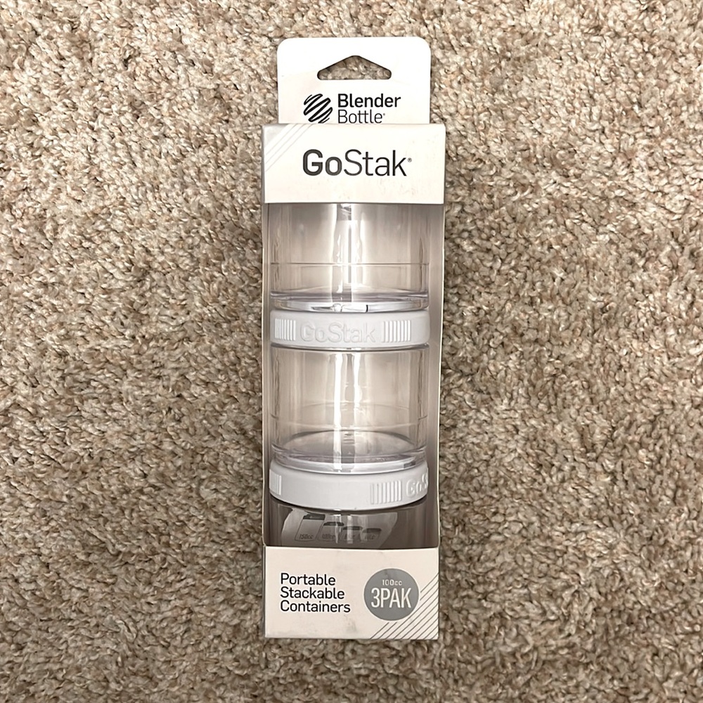 Blender Bottle Stackable Containers, Brand New